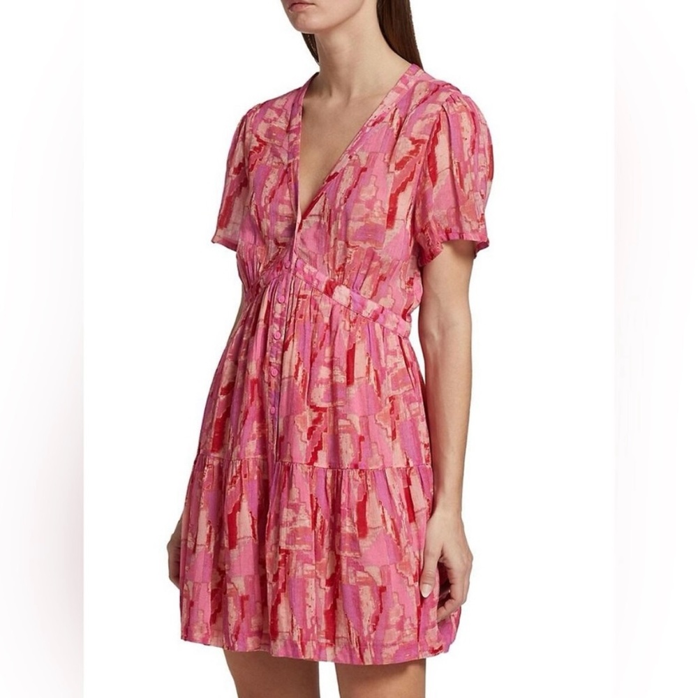 BA&SH Rose Pink Talia Dress - Size 3 = Large / L Size BASH
